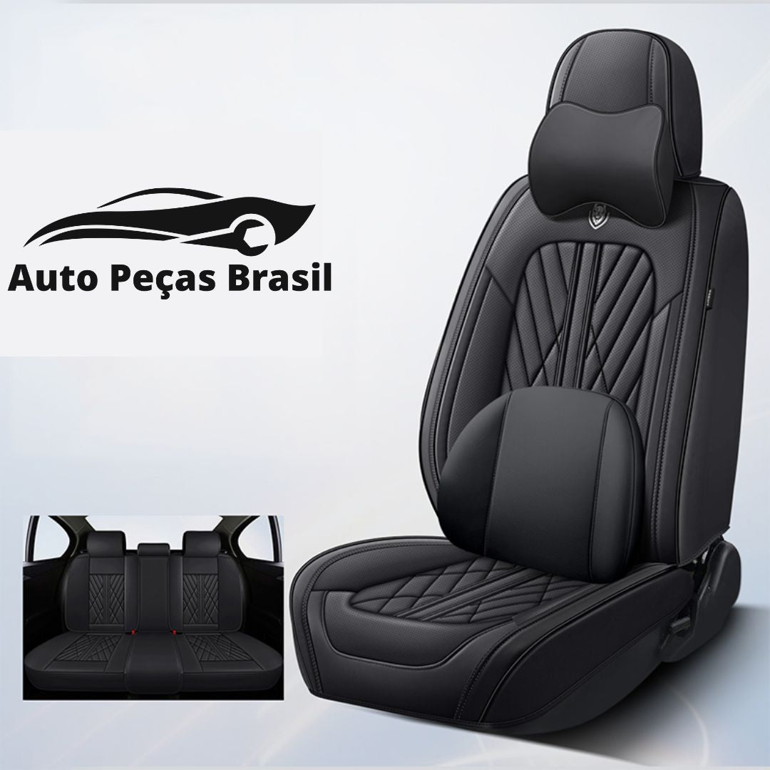 Kit Funda para Auto en Cuero de Lujo y Confort