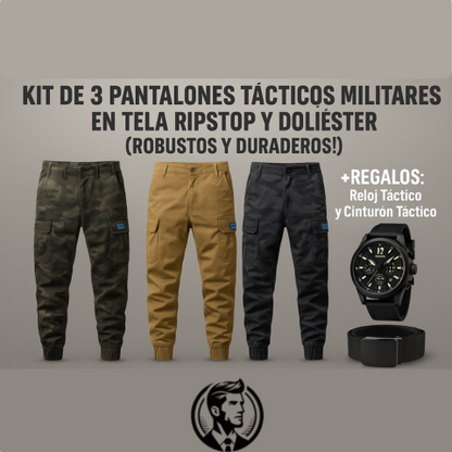 Kit 3 Pantalones Tácticos + 2 Regalos