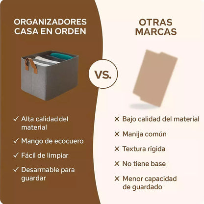 Organizador de Ropa Plegable con Asa Reforzada